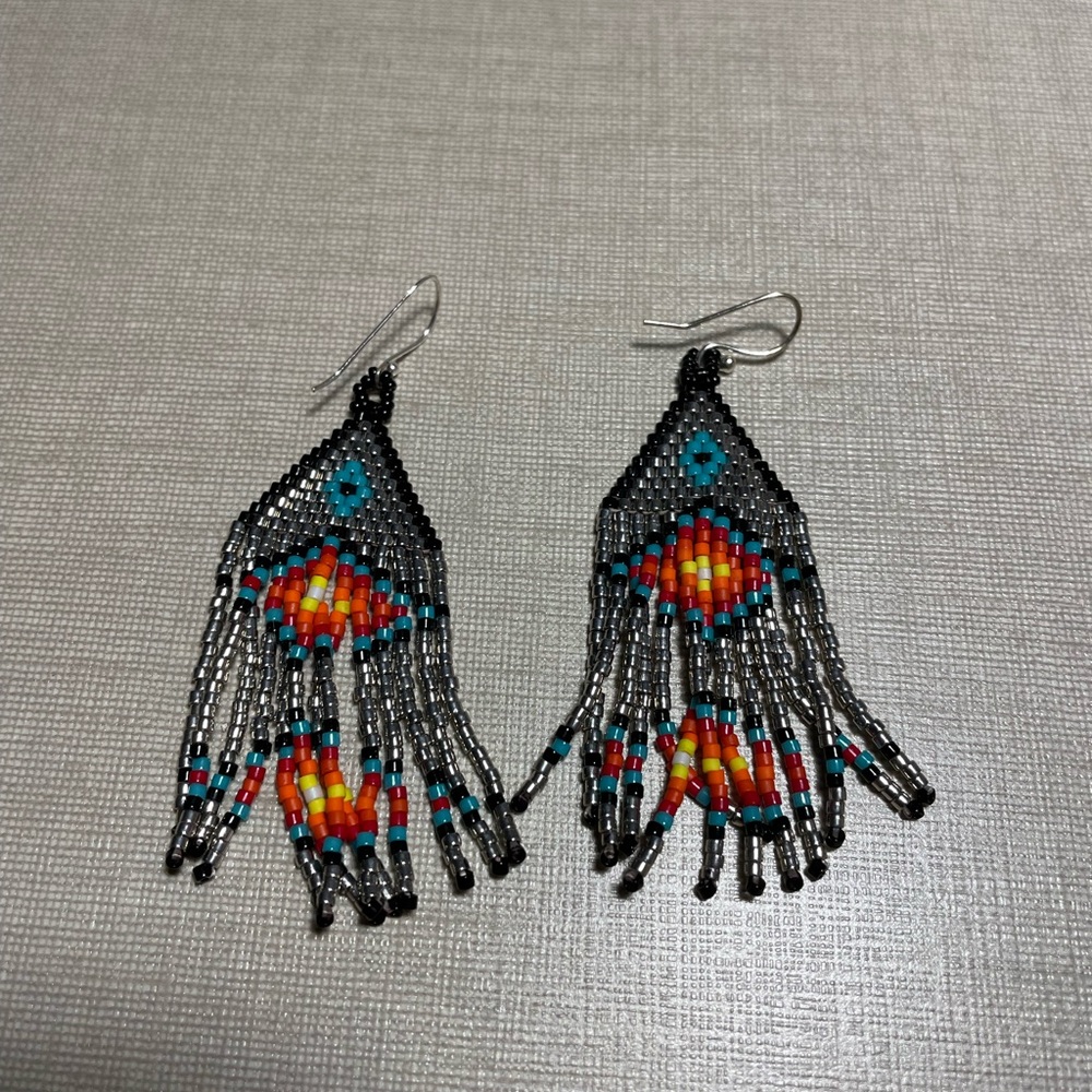 Handmade beaded earrings